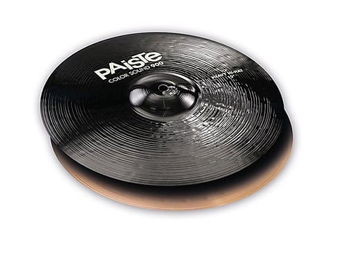 Paiste Color Sound 900 Series Heavy Hi-Hat Cymbals (15" Black) image 1