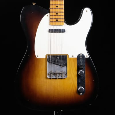 Fender Custom 1957 Telecaster Journeyman Relic Electric Guitar, 1-Piece Quartersawn Maple Neck - Wide-Fade 2-Color Sunburst image 1
