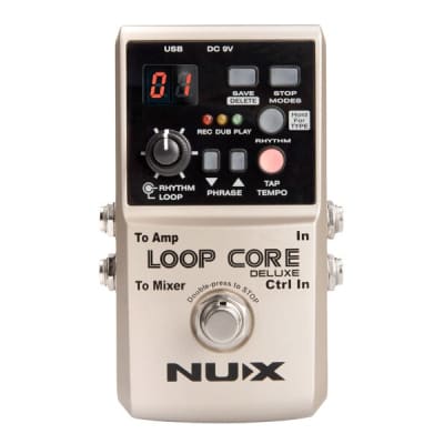 Nux Loop Core Deluxe Bundle Looper Guitar Effects Pedal for sale