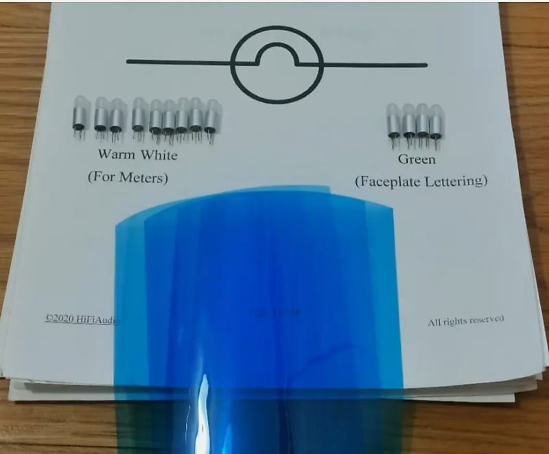 McIntosh MC300 bulbs  lamps lights  			