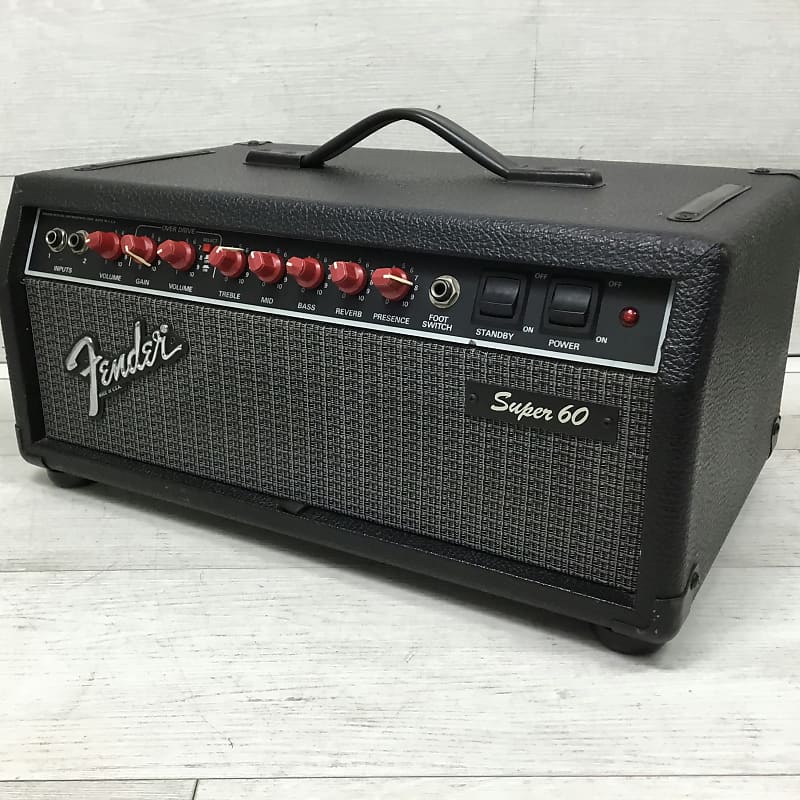 Fender Super 60 Red Knob Tube Guitar Head Reverb