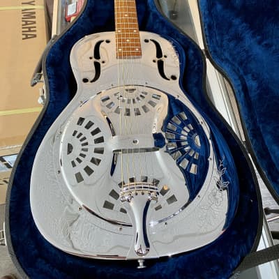 1987 Dobro Model 36 Resophonic Acoustic Guitar Rose Model image 4