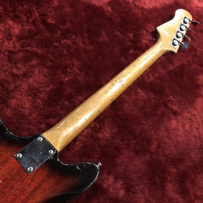 c.1960s Guyatone EB-4 Offset Body MIJ Vintage Bass“Brown Burst” image 8