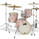 PDP New Yorker Drum Set 4pc Pale Rose Sparkle Shell Pack PDNY1604PR