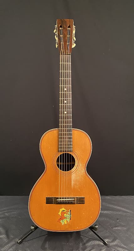Circa 1892 American Conservatory  Parlor Guitar image 1