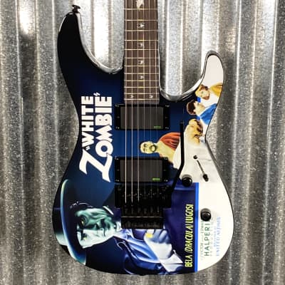 ESP LTD KH-WZ Kirk Hammett White Zombie Graphic EMG Guitar