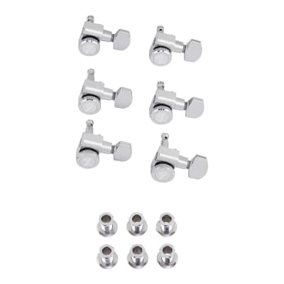 Fender Locking Stratocaster/Telecaster Tuners 6 In-Line Right Handed (Chrome) image 3