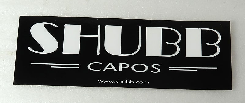 Shubb Capos Advertising Promo Case Sticker New Never Used Nice 6" x 2" Rare image 1