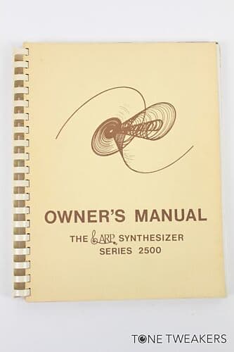ARP 2500 SERIES OWNERS MANUAL Synthesizer text book VINTAGE MODULAR SYNTH DEALER image 1