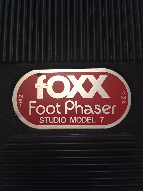 Foxx Foot Phaser Studio Model 7 1970s Black | Reverb Canada