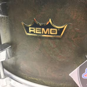 Remo 14" x 6.5"  Special Edition Gold Crown Snare - Metalized Brass image 2
