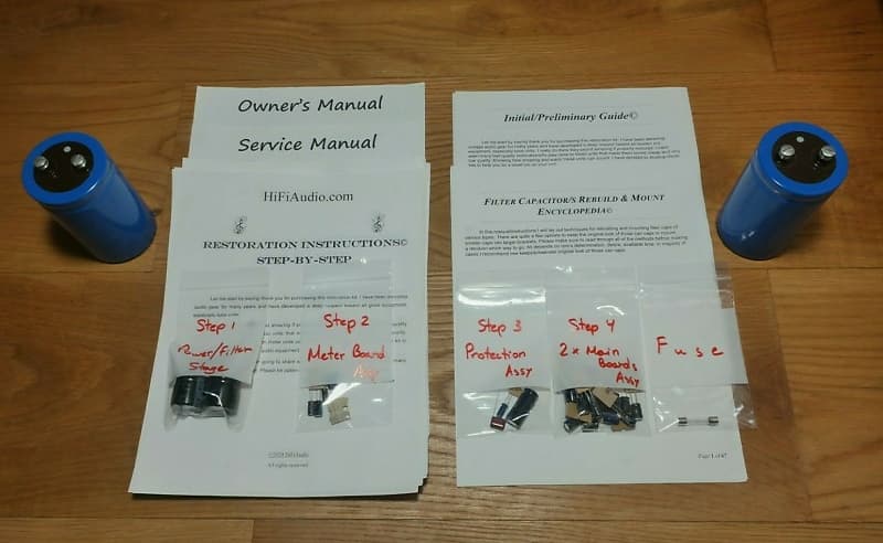 Kenwood 700M restoration kit filter capacitor repair rebuild fix  			