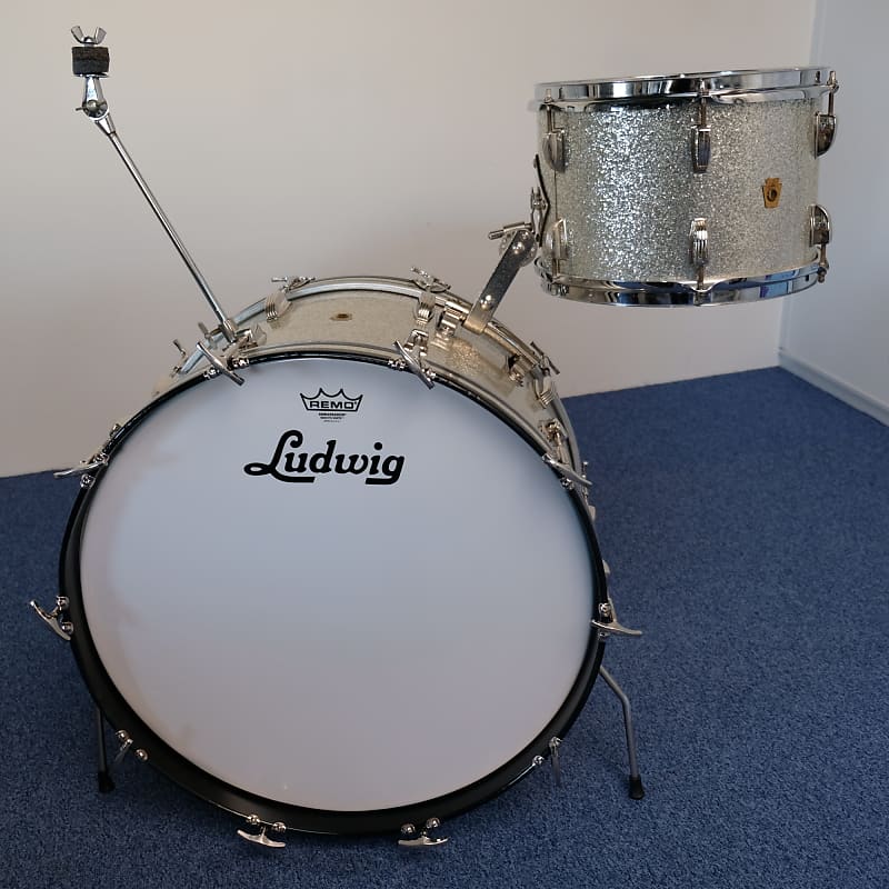 Ludwig New Yorker 22 12 Drumkit Silver Sparkle 1960 Reverb