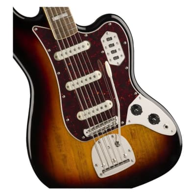 Squier Classic Vibe Bass VI 6-String Right-Handed Electric Guitar with Maple Neck and Indian Laurel Fingerboard (3-Color Sunburst) image 3