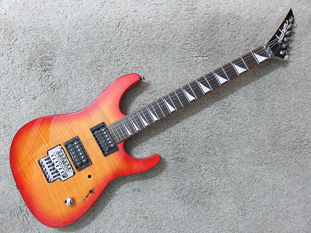 1997 Jackson Dinky Made In Japan Flamed Sunburst Electric Guitar Soloist