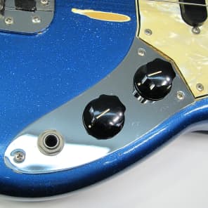 1971 Fender Mustang Bass Super Rare Blue Metal Flake Original Sparkle w MOTS Guard All Original! image 17