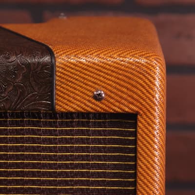 Two Tone Tweed Narrow panel 5e3 /Western Tolex/Black piping and handle image 7