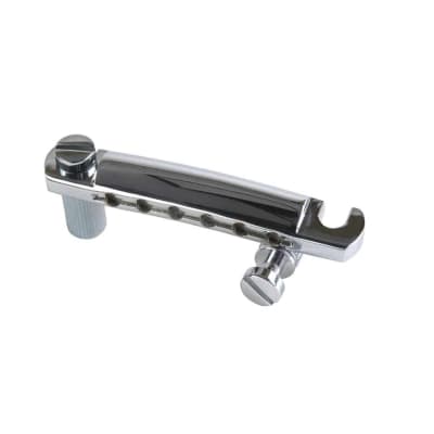 Gibson Stop Bar Tailpiece w/Studs & Inserts - Chrome for sale
