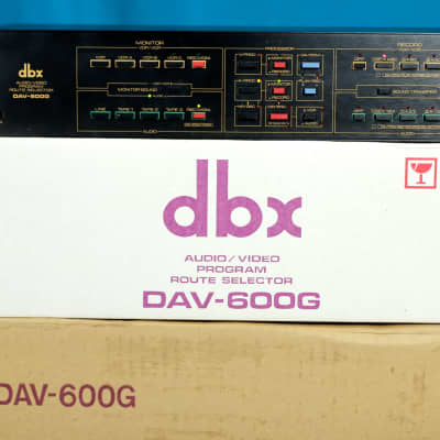 MINT 1988 dbx DAV-600G 7-Input Audio/Video Router Switch Selector w/ Orig Boxes + Manual image 1
