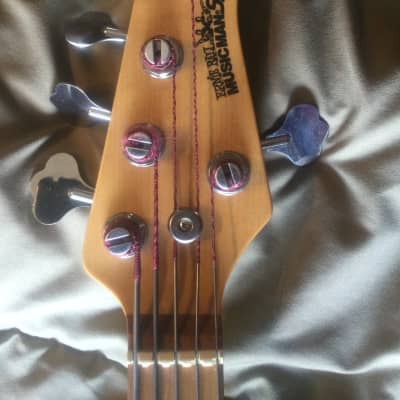 Ernie Ball Music Man USA Sterling 5H Fretless Candy Red image 2