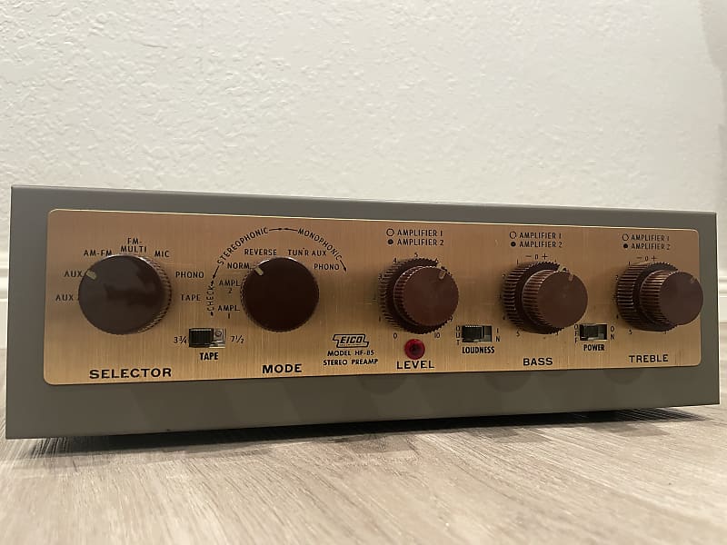 Eico HF-85 2 Channel Vacuum Tube Stereo Preamplifier | Reverb