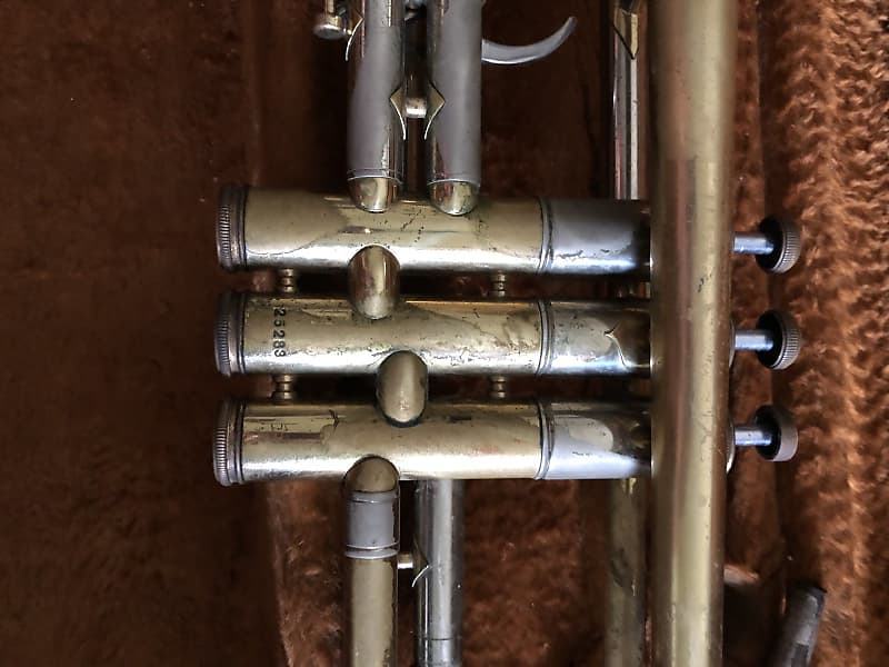 5529 - Silver Tone Amati Kraslice Pocket Trumpet Bb ATR 314 Made in CZ