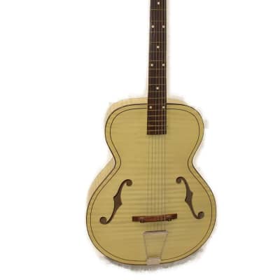 Vintage 1960's Kay K6868 Style Leader Archtop Acoustic Guitar Honey Blonde for sale