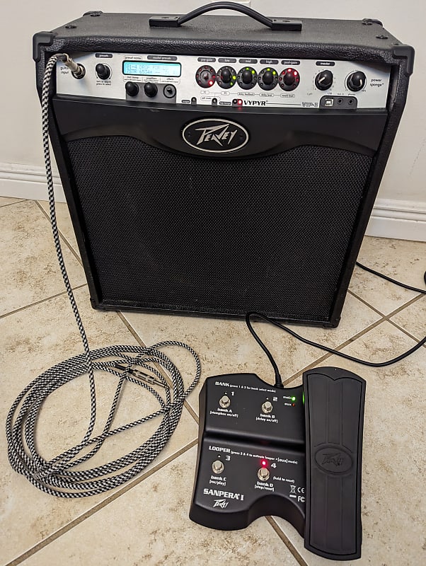 Peavey Vypyr VIP 3 with Sanpera Foot Controller | Reverb