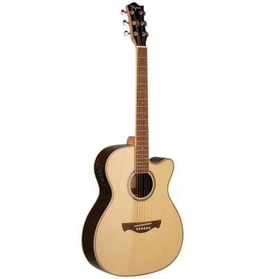 Tagima WS-30 EQ Acoustic Electric Guitar, Chhlik Fretboard, Natural Spruce Top image 1