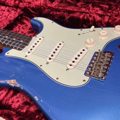 Fender Custom Shop Stratocaster '63 2023  - Aged Lake Placid Blue Relic image 5