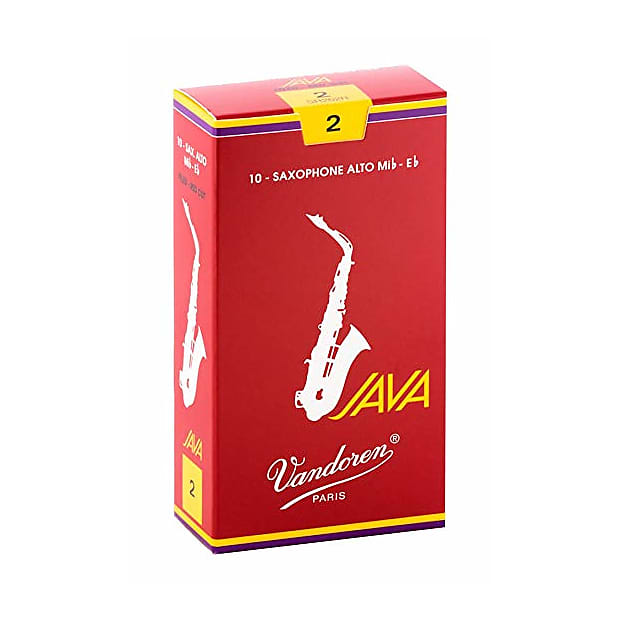 Vandoren SR262R Java Red Alto Saxophone Reeds - Strength 2 (Box of 10) image 1