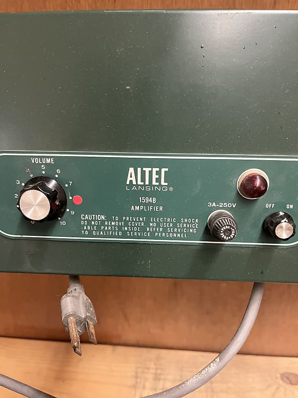 Altec 1594B 1970s Green 100 watt power amp Reverb