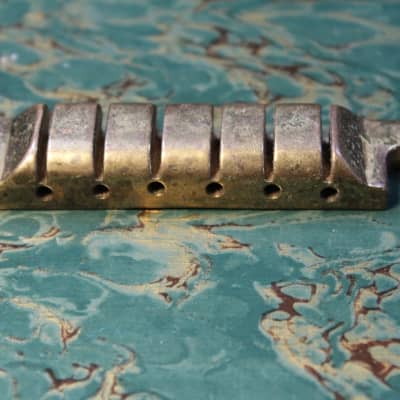 Brass Gutiar Tailpiece Gold Japanese Modified image 2