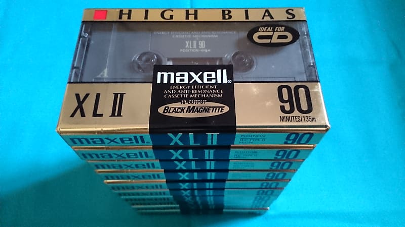 Maxell XLII 90 min (High Bias) Blank Audio Cassette Tape (New Sealed)