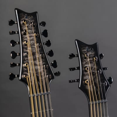 Emerald Chimaera | Carbon Fiber 18-String Double Neck Acoustic Guitar image 6