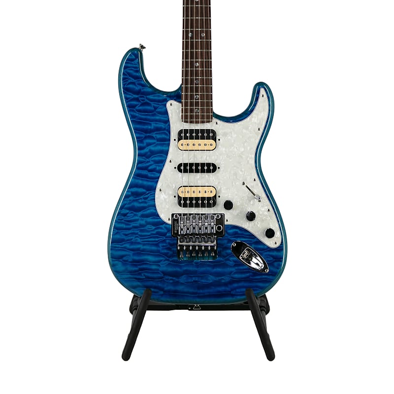 Fender Michiya Haruhata Stratocaster Electric Guitar, Rosewood Fingerboard,  Caribbean Blue Trans, JD21020665 | Reverb