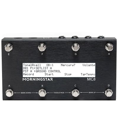 ギター morningstar fx MC8 Morningstar FX MC8 Pro Midi Controller