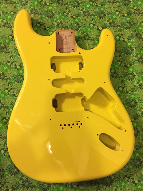 Yellow clearance strat body