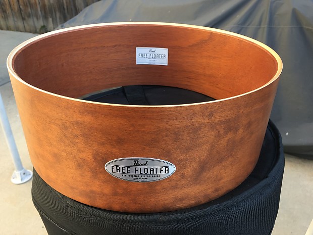 Pearl Free Floating Snare Maple Mahogany 6.5 x 14 Shell Only Never Used