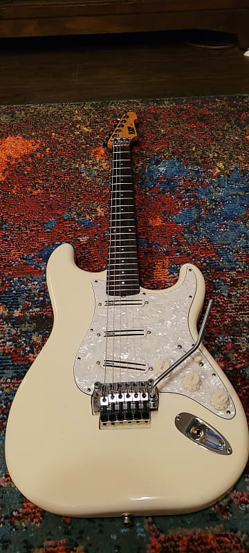 ESP 487 Super Strat NY Late 80s - aged white | Reverb