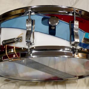 Ludwig Vistalite Snare Drum  Red/White/Blue Spiral image 7