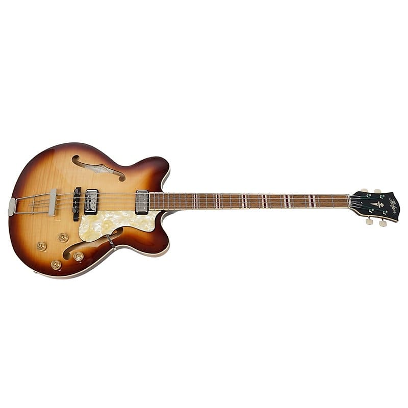 Hofner HCT-500/7 VeryThin Short Scale Bass, Sunburst image 1