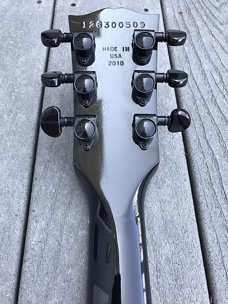2010 Gibson Les Paul Studio Silverburst Black Hardware Ebony