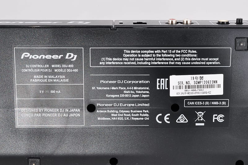 Pioneer DDJ-400 DJ Controller 2ch Channel Rekordbox w/Box