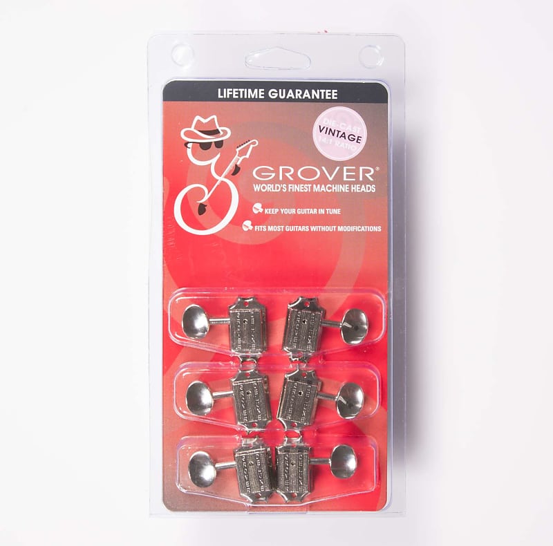 Grover 136N Vintage Deluxe SD91 Tuners 3+3 Nickel image 1