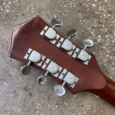Teisco Vintage Hollowbody Electric Guitar 1960s - Red image 15