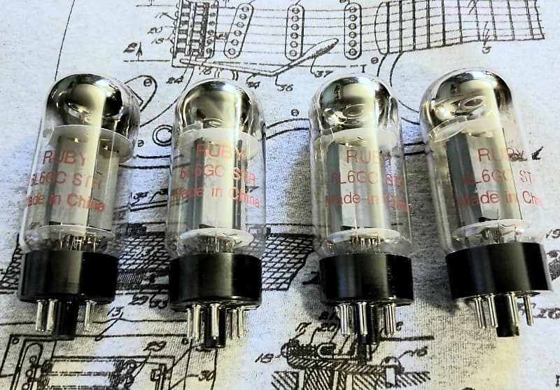 Ruby 6L6GCSTR Matched **QUAD** Tubes 6L6 5881 ValvesSweet Reverb