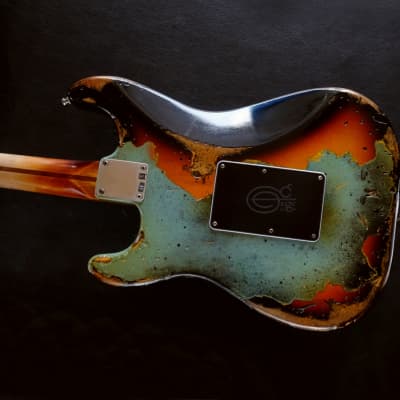 Fender Stratocaster Daphne Blue/Sunburst Heavy Aged Relic [$180 OFF for Limited Time Only] image 10