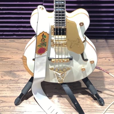 Gretsch G6136B-TP-AWT Tom Petersson Signature Falcon Aged White 4-String Bass for sale