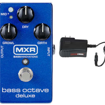 MXR M288 Bass Octave Deluxe Pedal + Gator 9V Power Supply Combo for sale